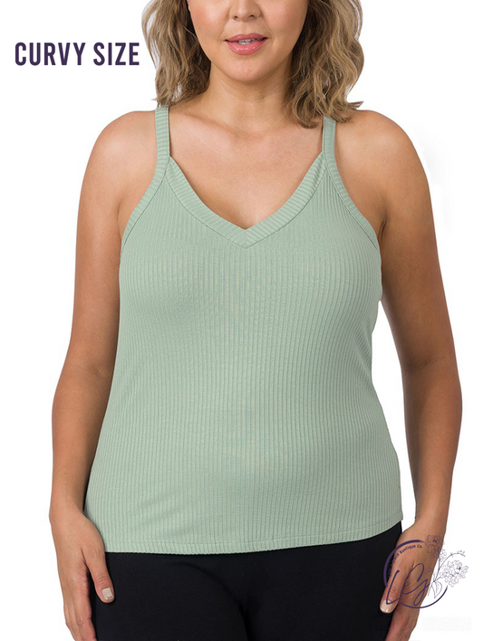 Curvy FitZone Ribbed Top