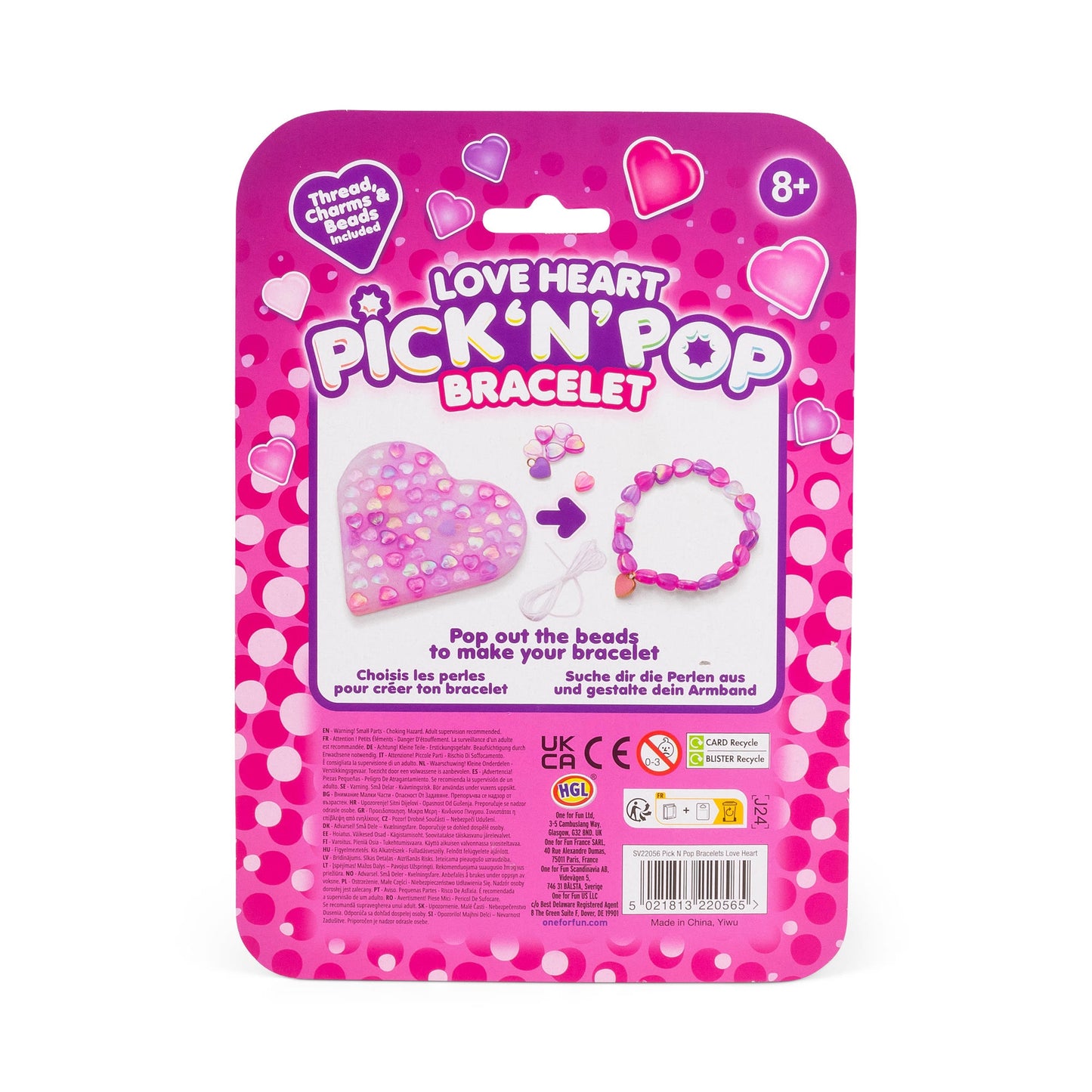 PICK N POP BRACELETS LOVE HEART