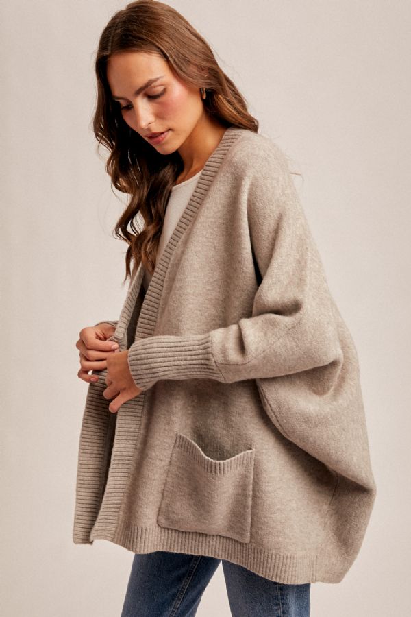Comfy Dolman Hoodie Cardigan