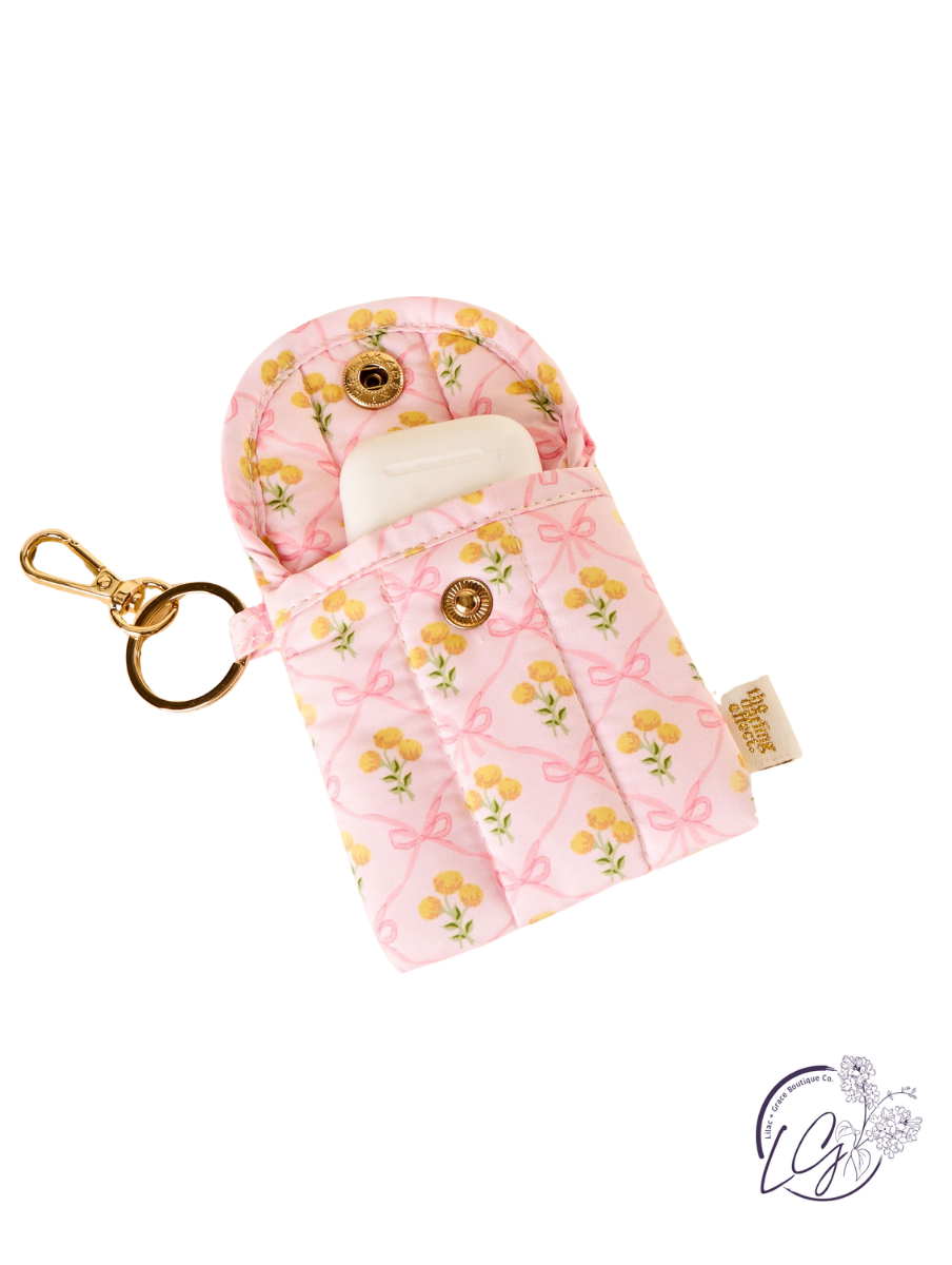 Puffy Earbud Case Keychain