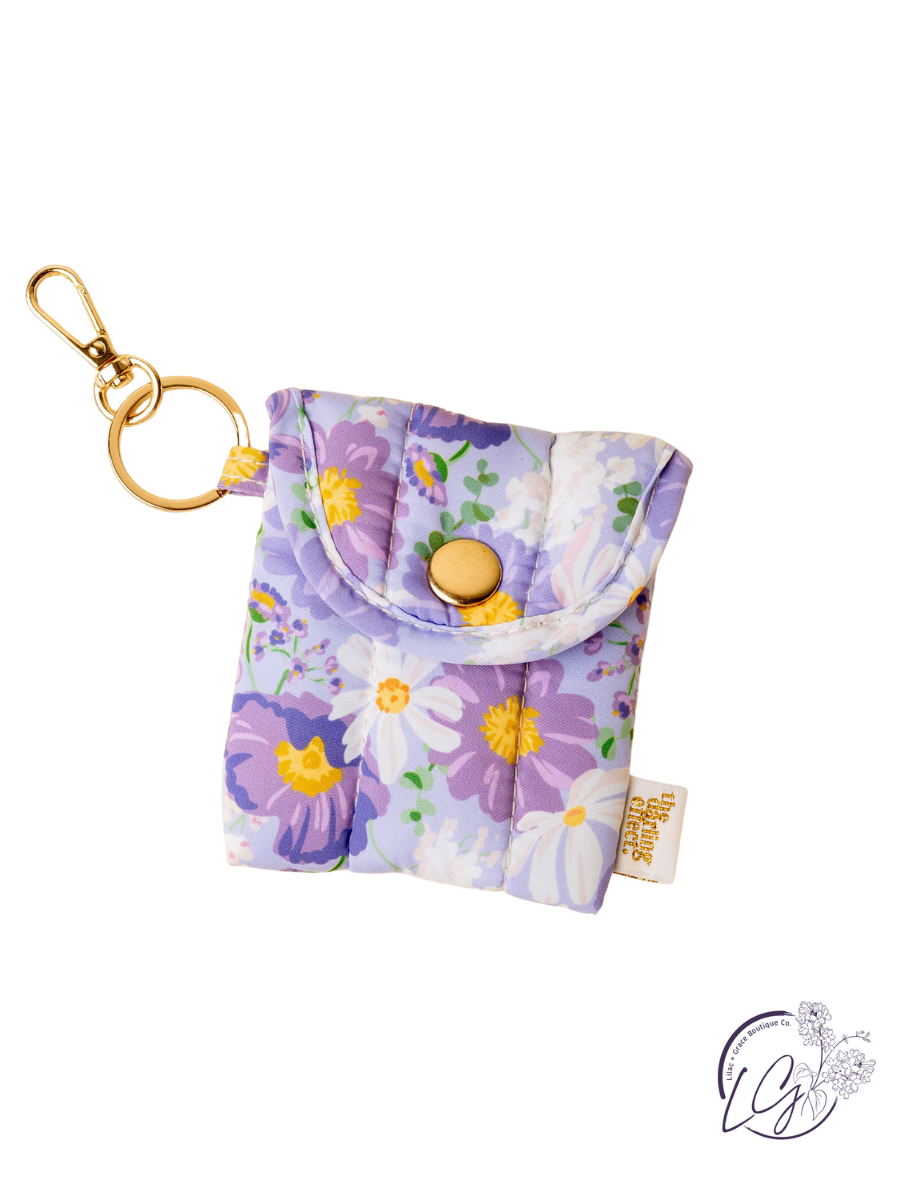 Puffy Earbud Case Keychain