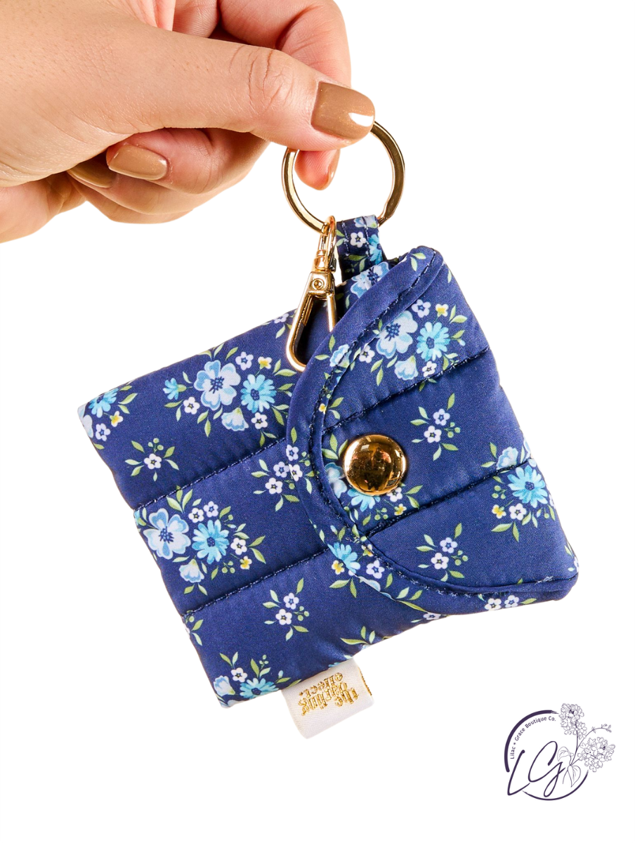Puffy Earbud Case Keychain