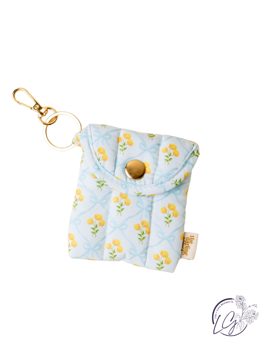 Puffy Earbud Case Keychain