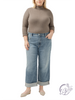 Curvy Sidney 90s Baggy Mid Rise Wide Leg Jeans by Silver Jeans