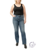 Curvy Loren Suki Mid Rise Slim Bootcut Jeans by Silver Jeans