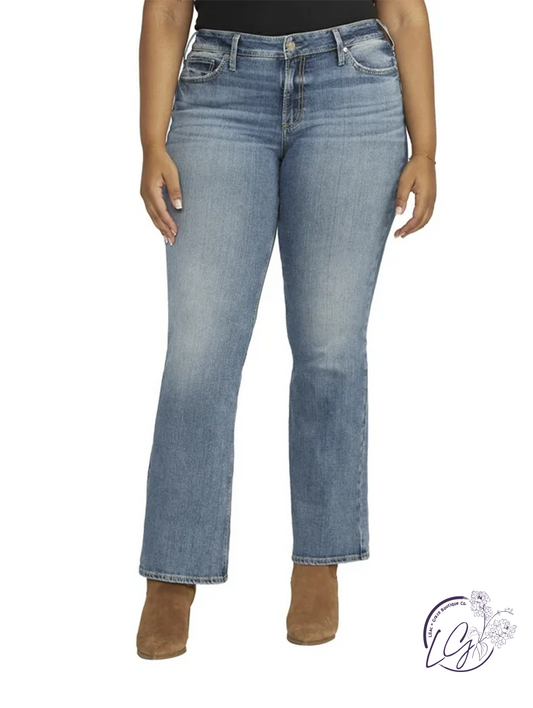 Curvy Thelma Suki Mid-Rise Bootcut Jeans