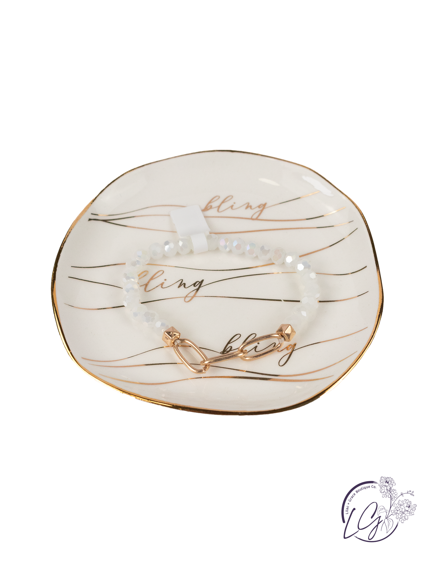 White Stretch Bracelets