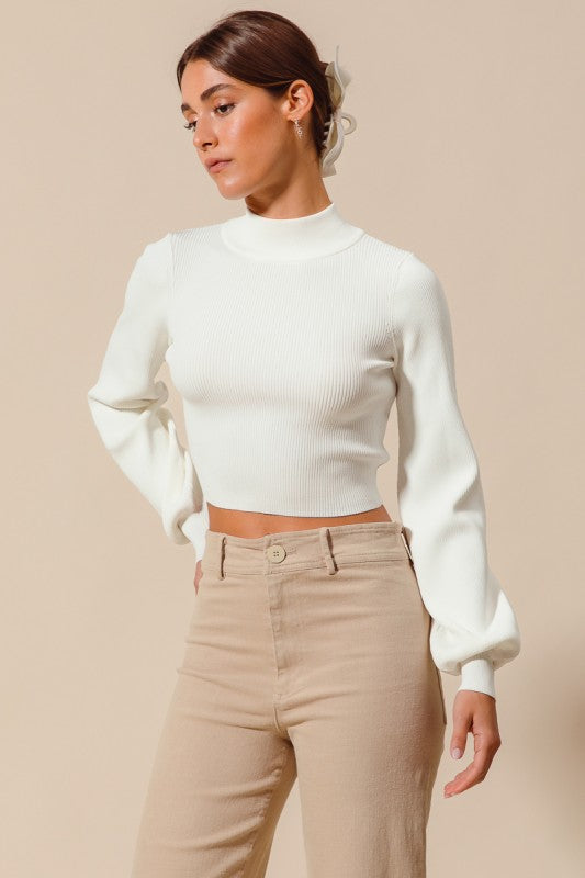 Darling Ties Open-Back Sweater