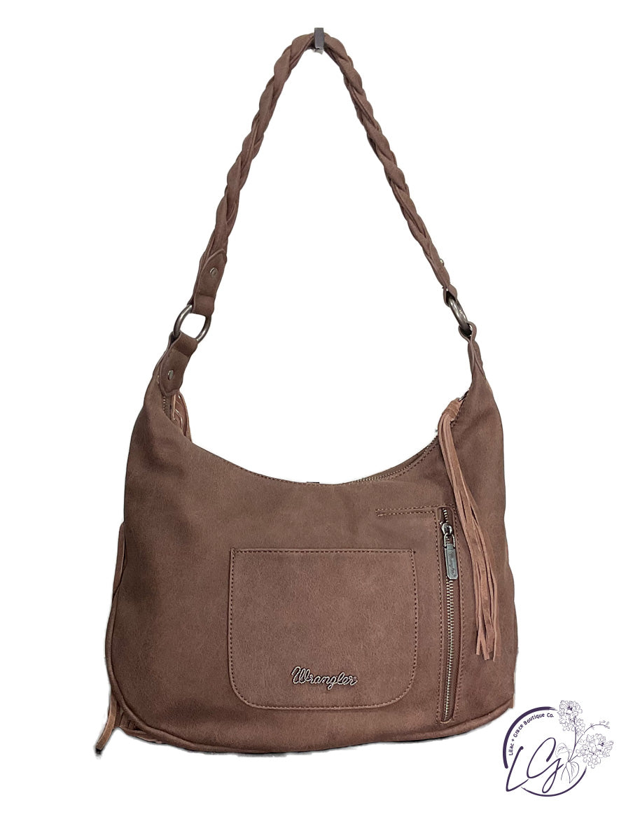 Wrangler Fringe Bohemian Hobo Handbag