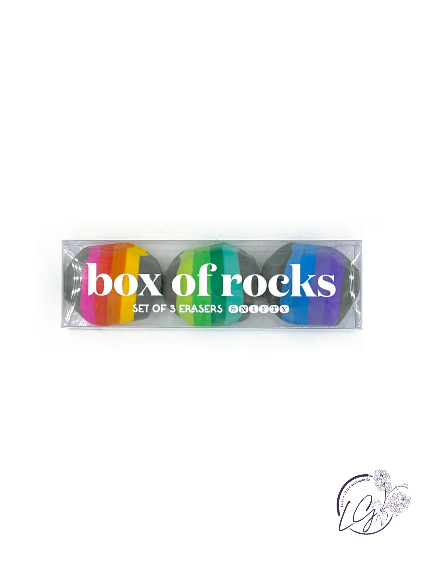 Snifty Box of Rocks Eraser Set
