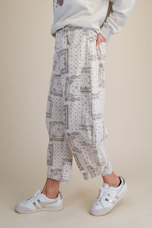 Desert Paisley Barrel Pants