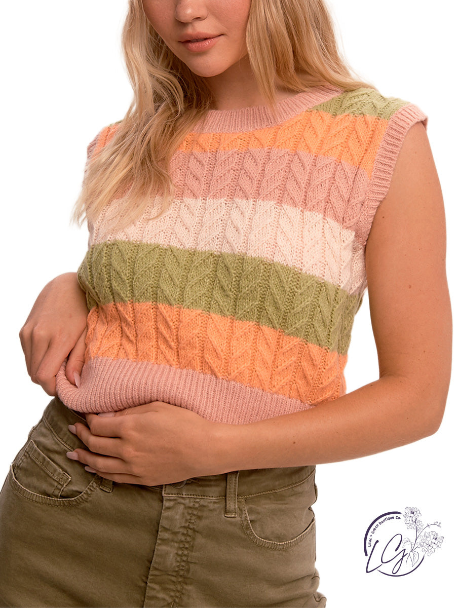 Later Then You Sweater Vest