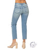 Dawson Mid-Rise Distressed Crop Jeans by Judy Blue