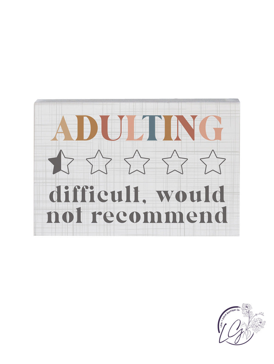 Decorative Blocks with Sayings 5.25"X3.5"