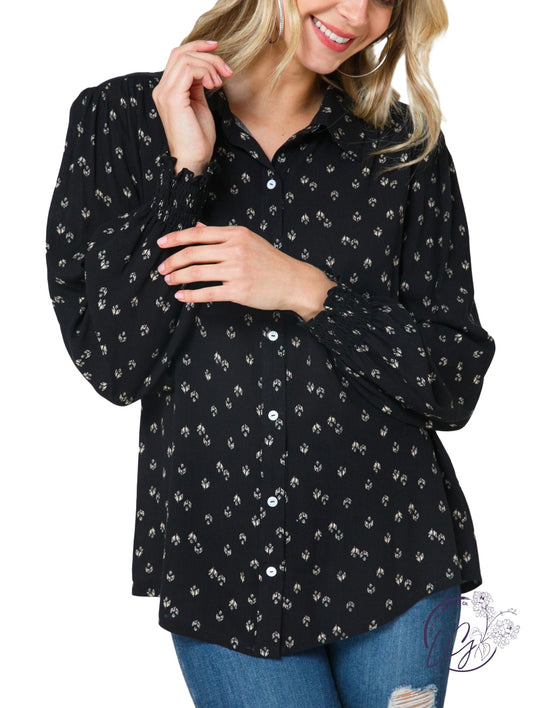 (Sale) Loving This Life Collared Blouse