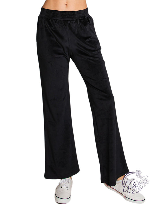 Divine Comfort Velour Track Pants