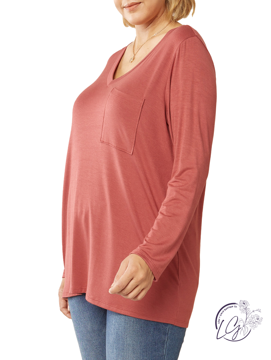Curvy Instant Connection Basic Long Sleeve
