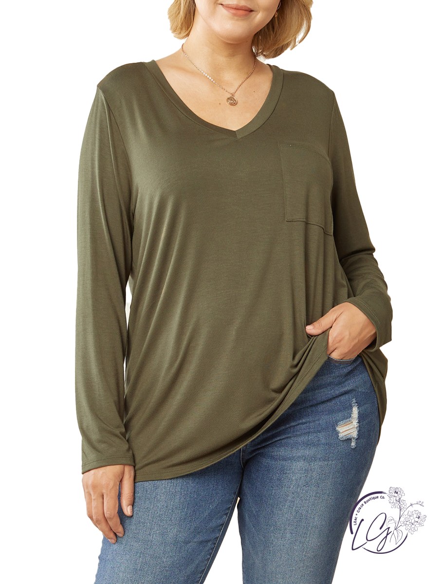 Curvy Instant Connection Basic Long Sleeve