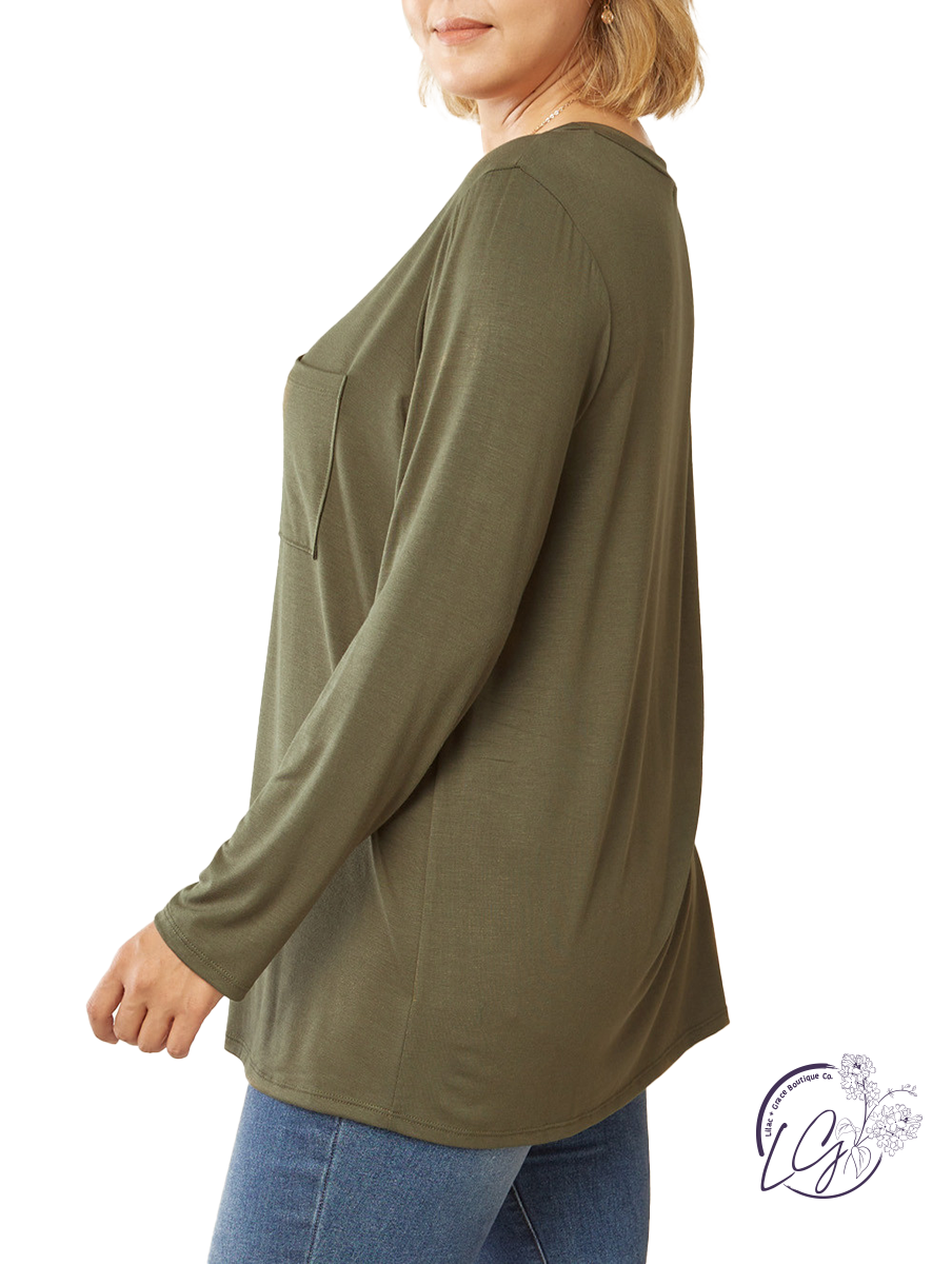 Curvy Instant Connection Basic Long Sleeve