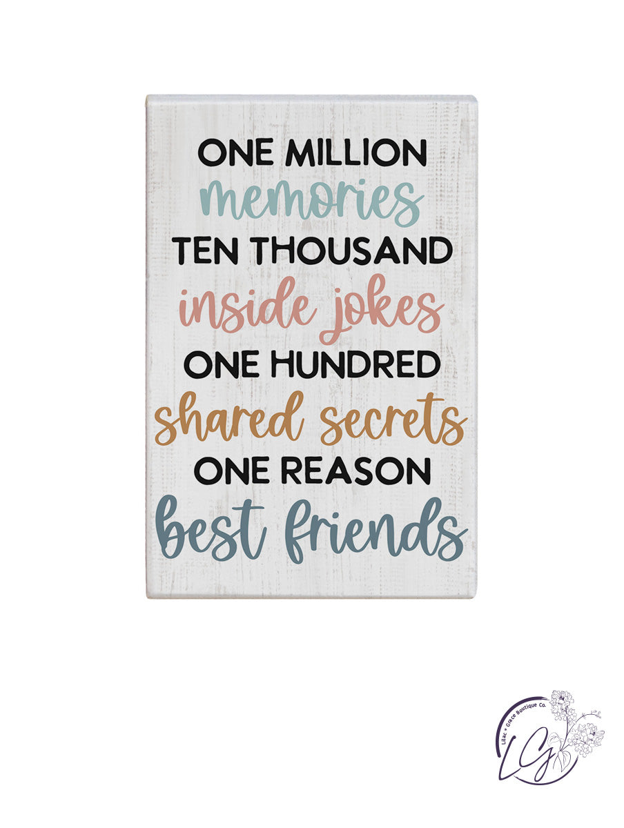 Decorative Blocks with Sayings 5.25"X3.5"