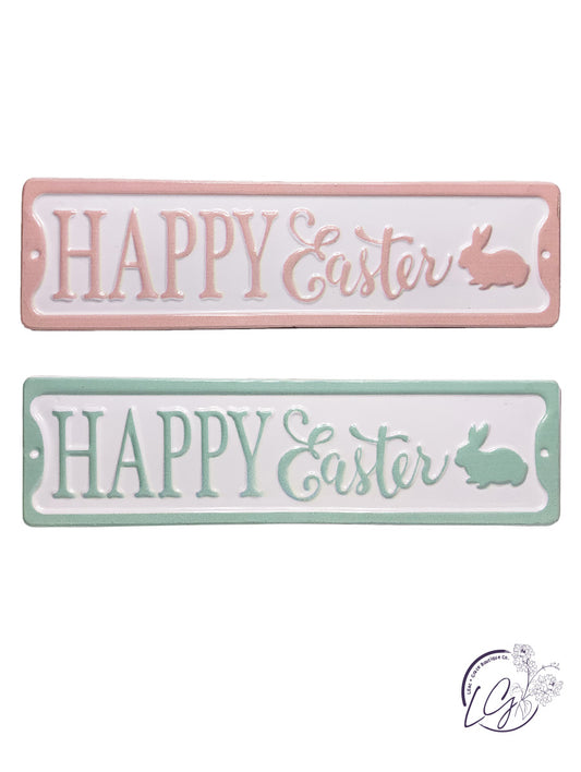 HAPPY EASTER MEADOW BUNNY SIGN