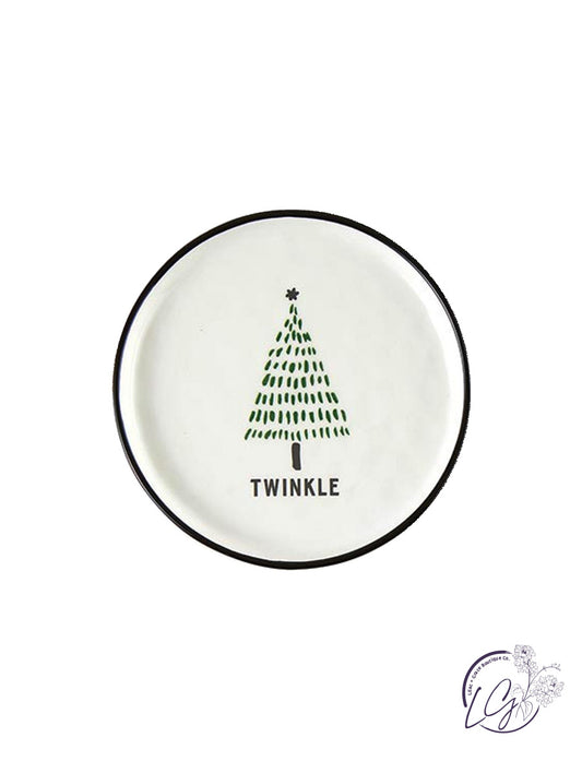 Green Holiday Dish - Trees