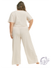 Curvy Beachfront Beauty Wide Leg Pants