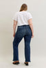 Mara High Rise Flare Destroy & Fray Hem by Judy Blue