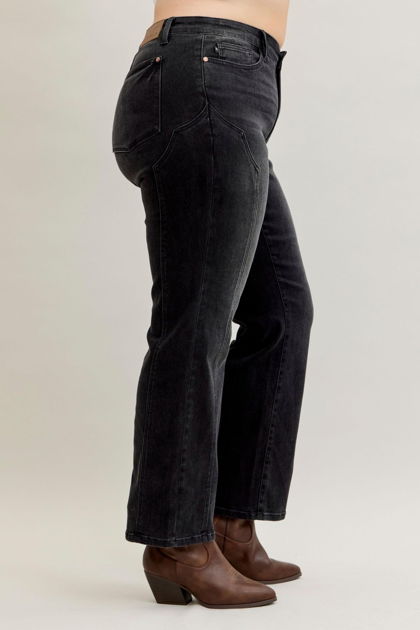 Fable Mid Rise Western Seam Straight by Judy Blue