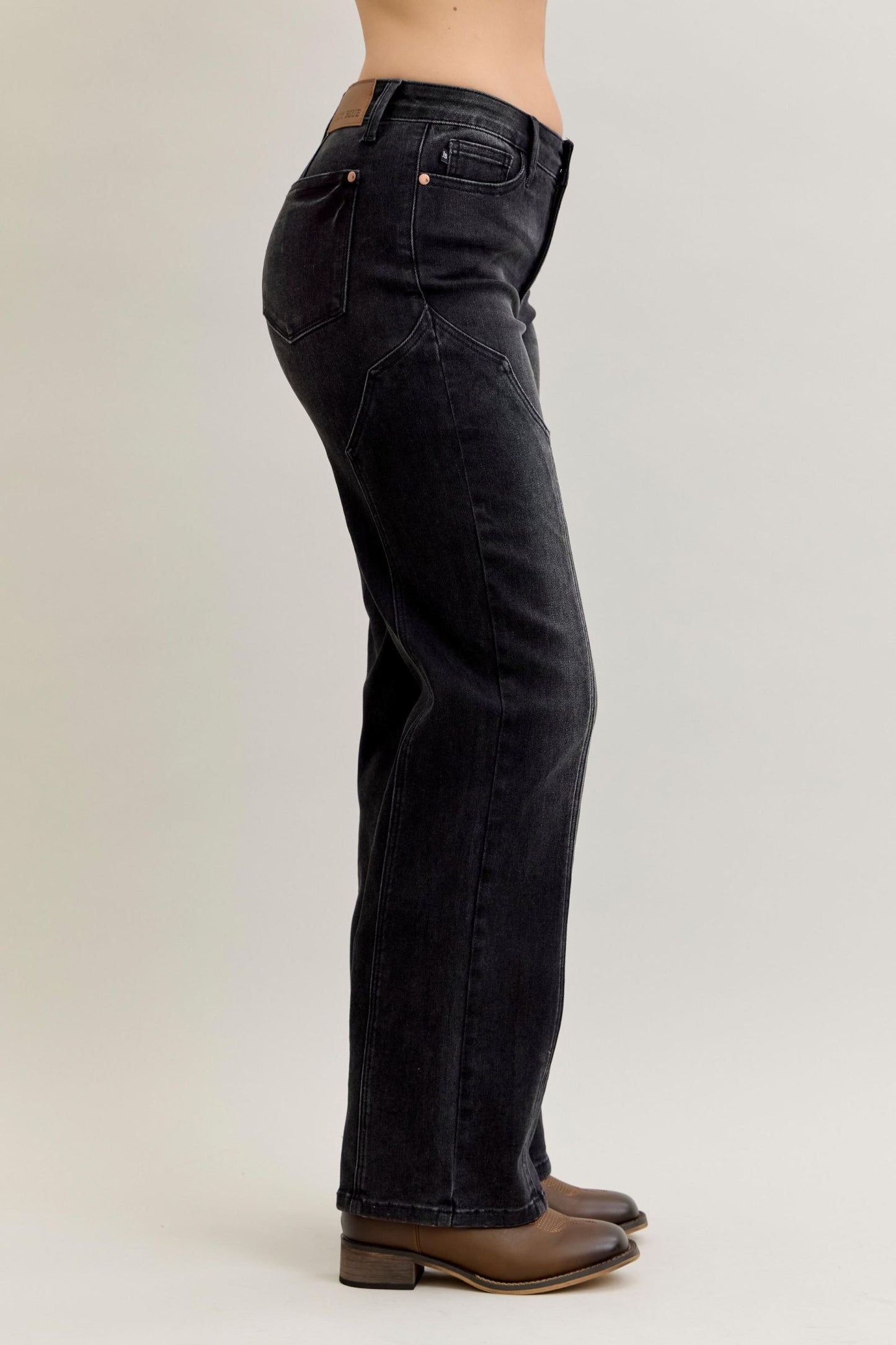 Fable Mid Rise Western Seam Straight by Judy Blue