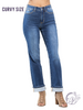 Curvy Ainsley High Waist Straight Leg  By Judy Blue