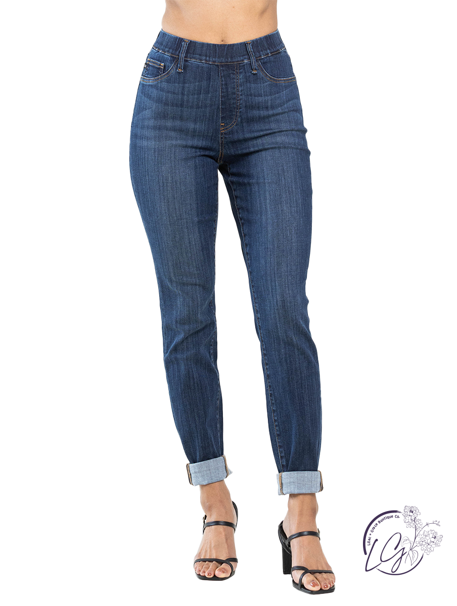 Naomi High Waist Pull On Jeans By Judy Blue