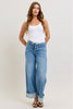 Greer Mid Rise Foldover Straight Non Distressed By Judy Blue