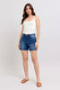Zella 2 Button Dad Shorts by Judy Blue