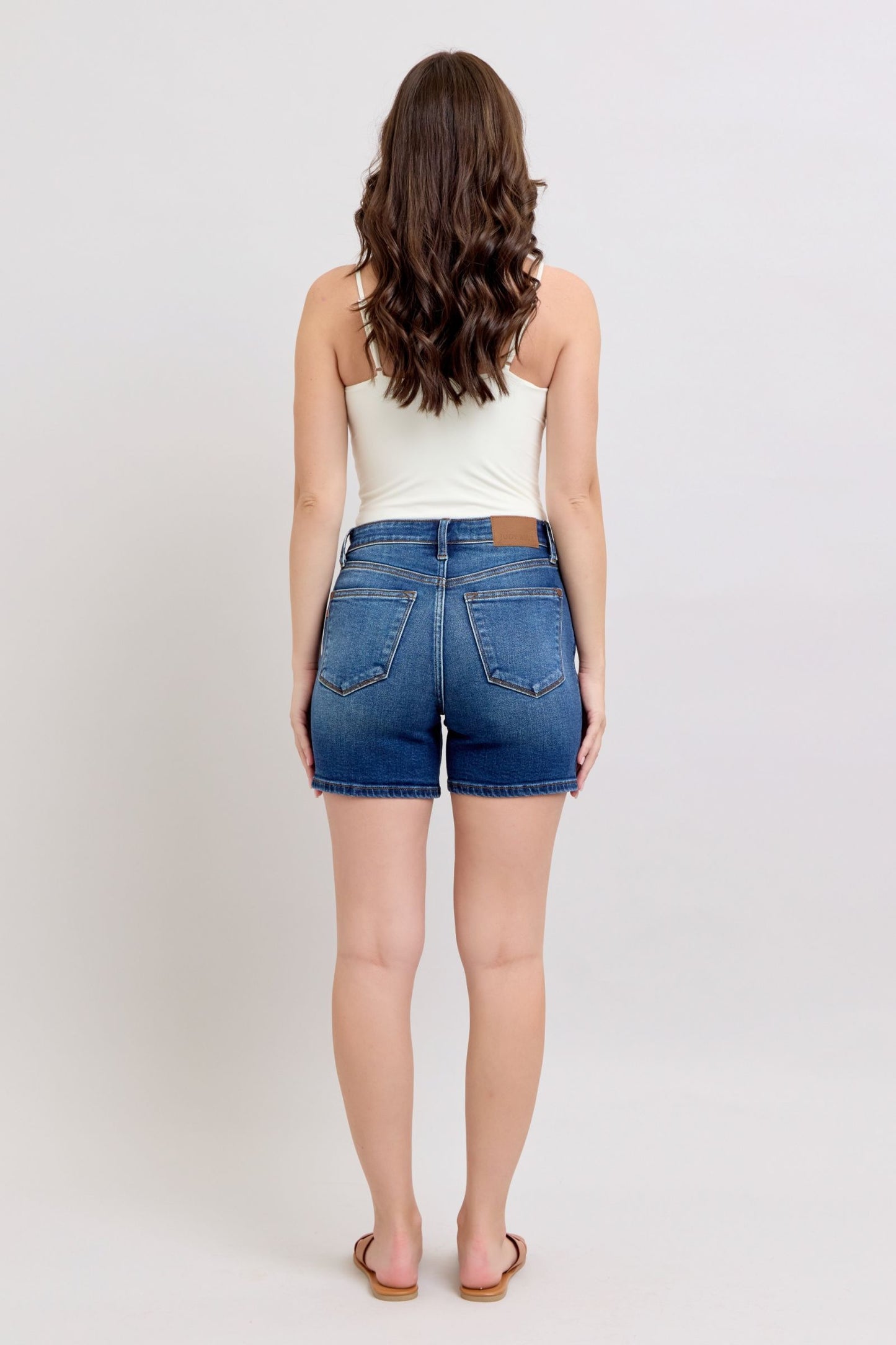 Zella 2 Button Dad Shorts by Judy Blue