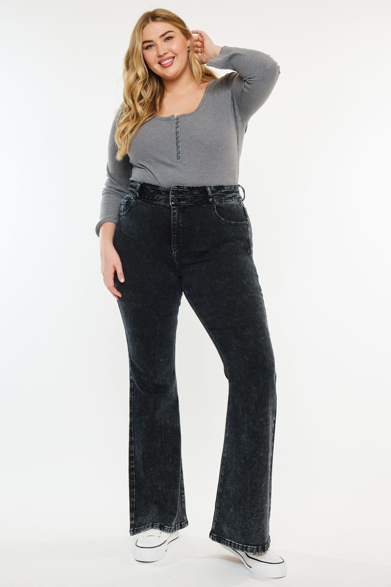 Curvy Kylee Ultra High-Rise Flare Jean by KanCan