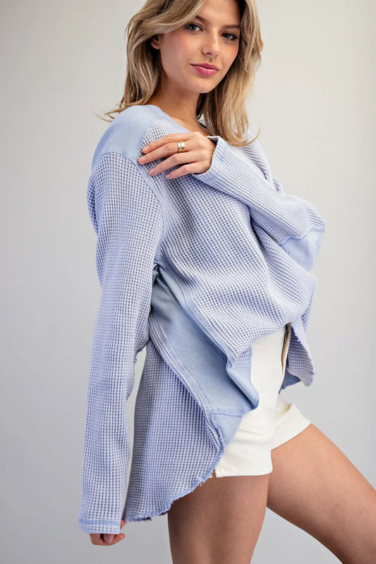 Coastal Breeze Waffle Top