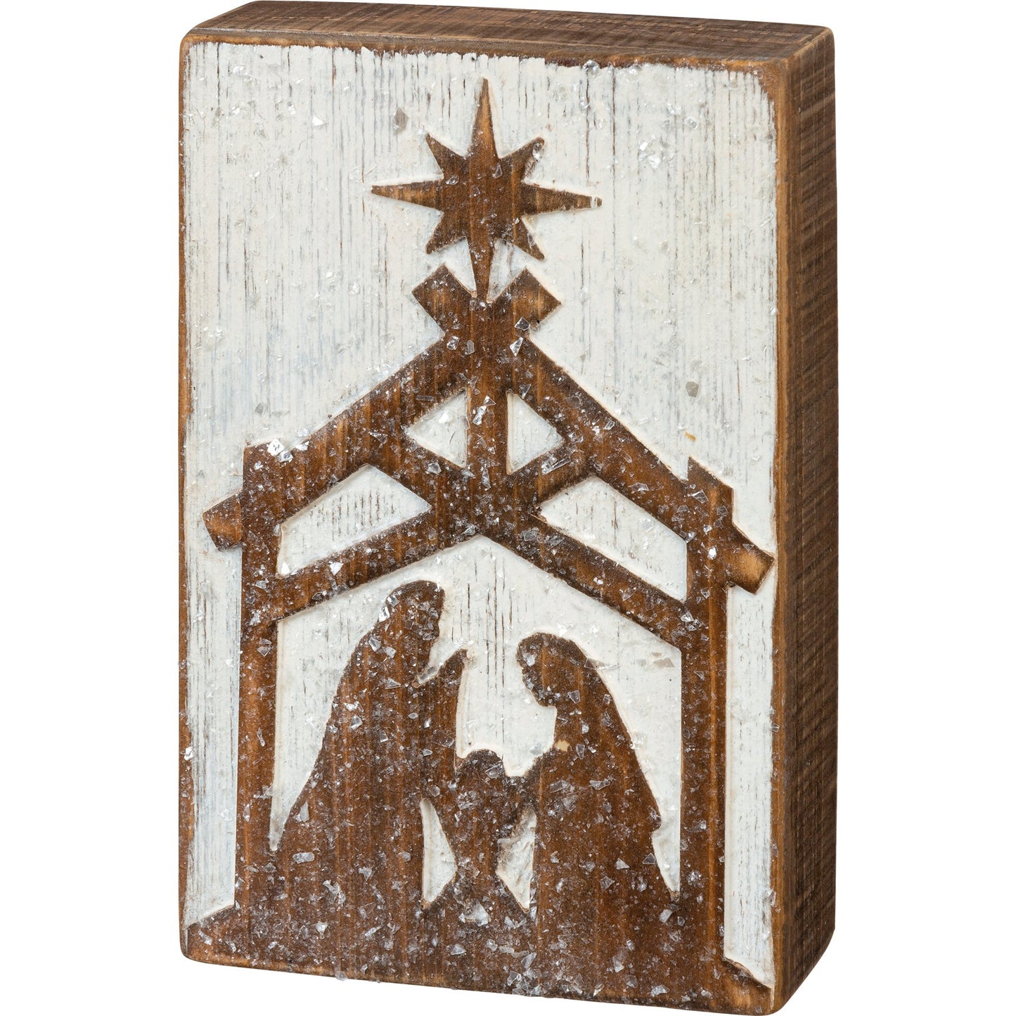 Embossed Box Sign - Nativity Nordic