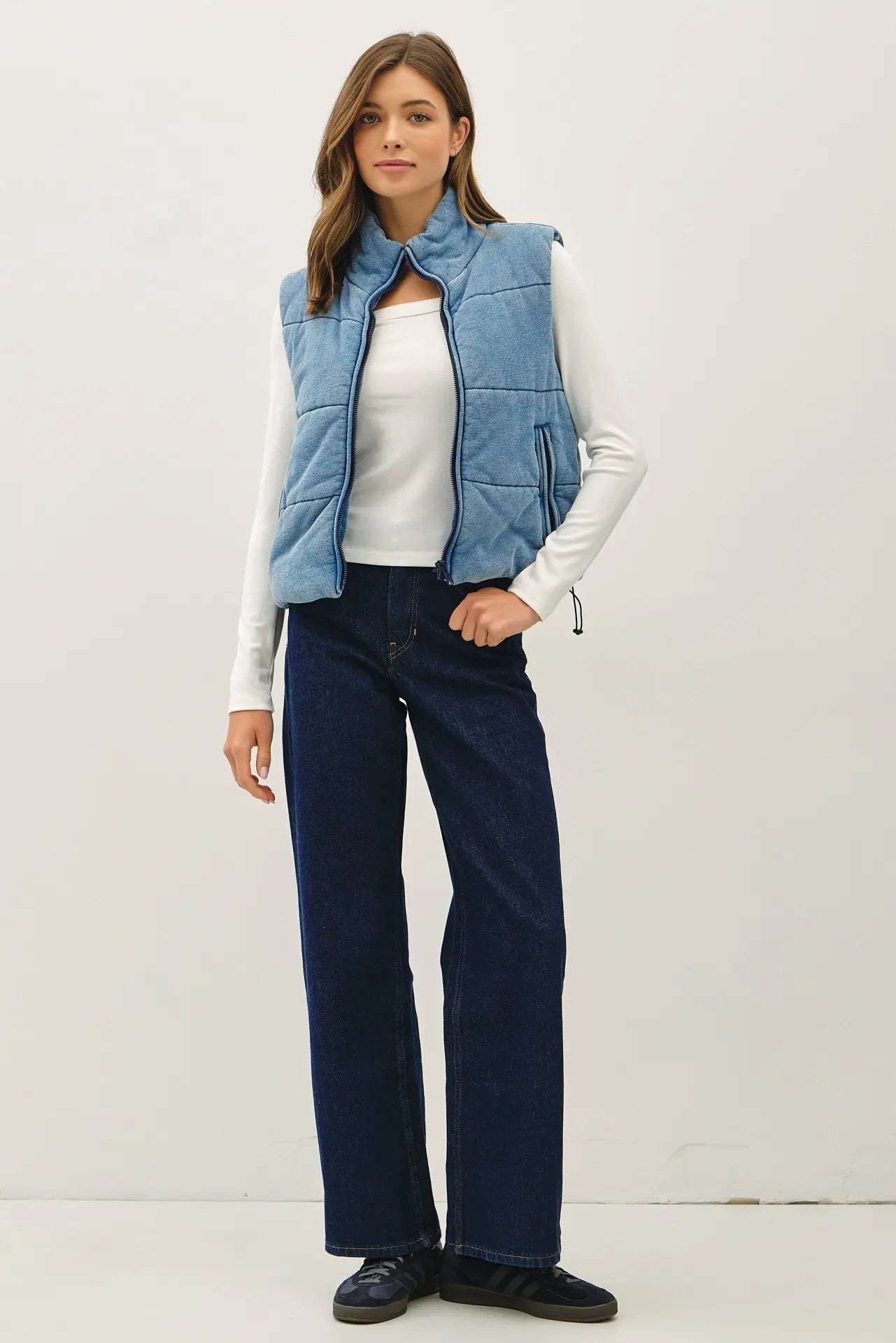 Washed Willow Puffer Vest