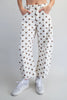 Mocha Dot Barrel Jeans