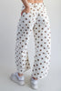 Mocha Dot Barrel Jeans