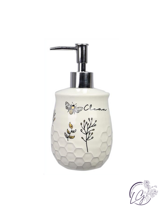 Honey Bee Ceramic Soap/Lotion Dispenser