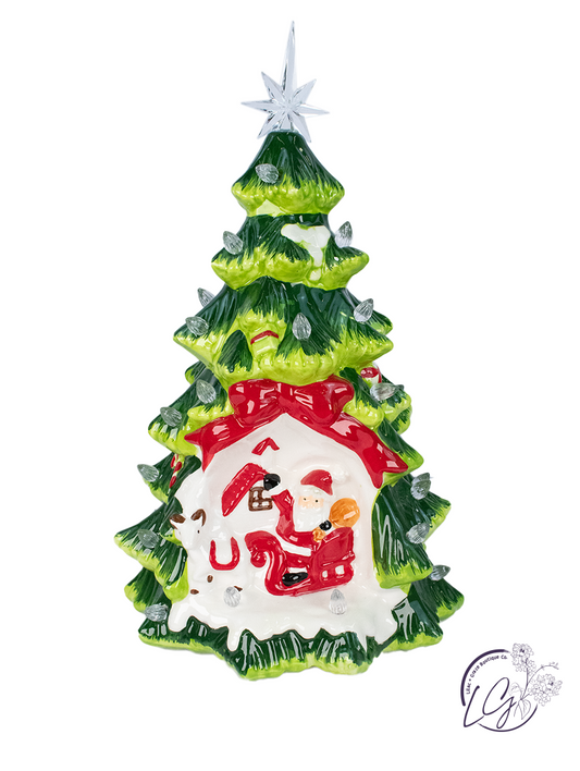 Ceramic Santa Christmas Tree