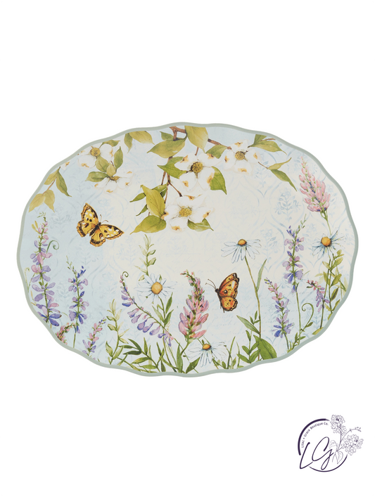 Easter Meadow Oval Platter