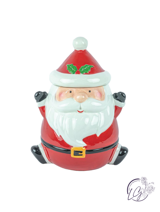 Happy Santa Cookie Jar