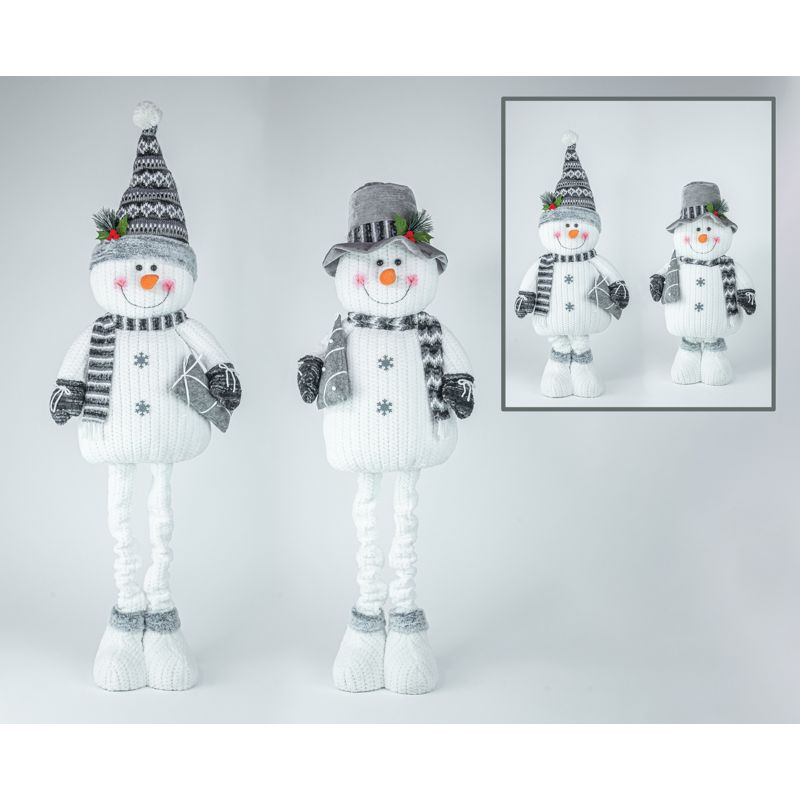 Frosted Snowman Stretch Leg