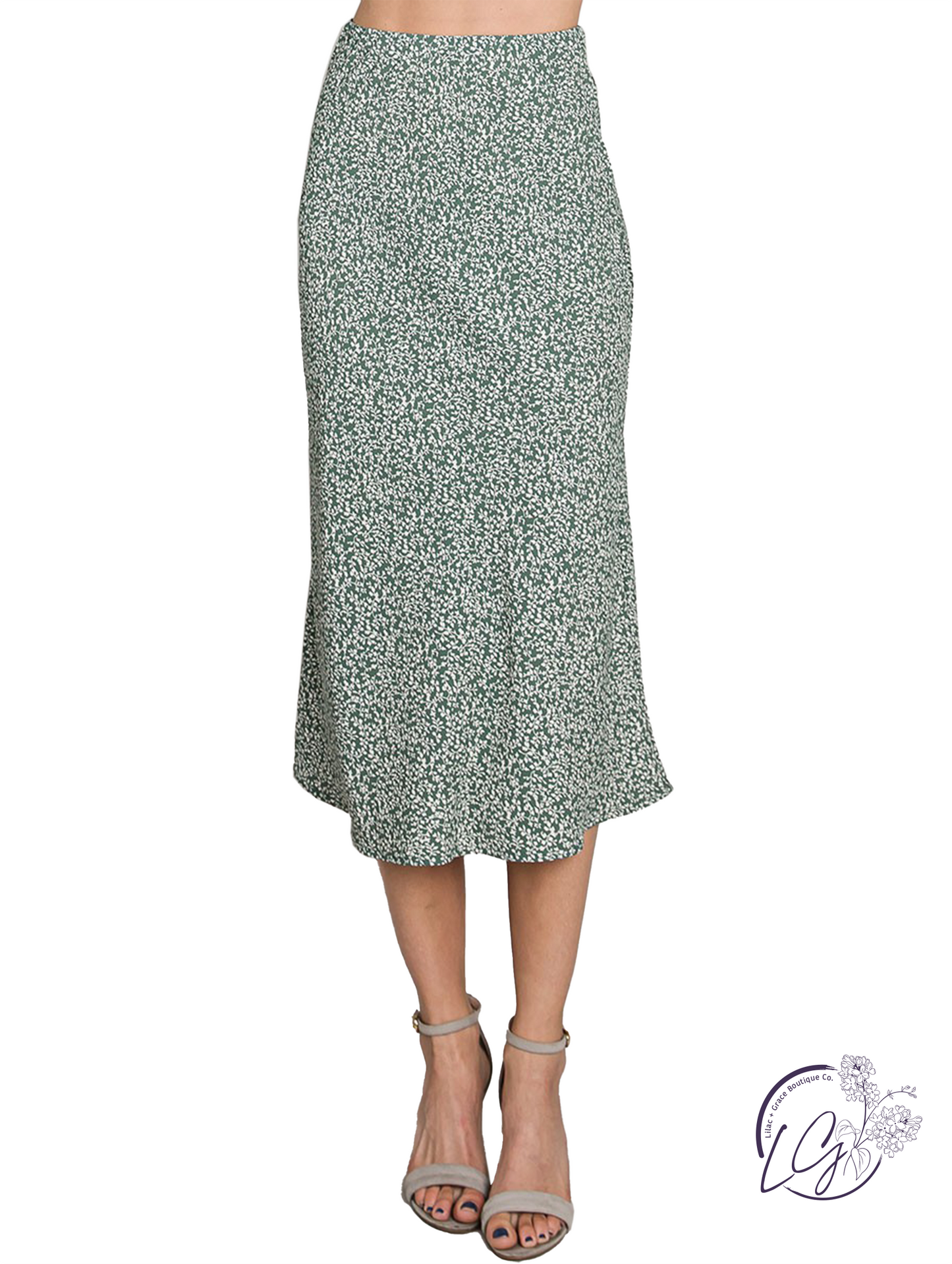 Efflorescing Comfort Midi Skirt