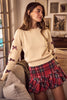Holiday Ribbon Plaid Sweater