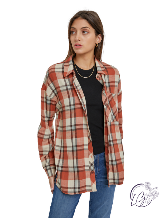 Relaxed Elegance Boyfriend Flannel