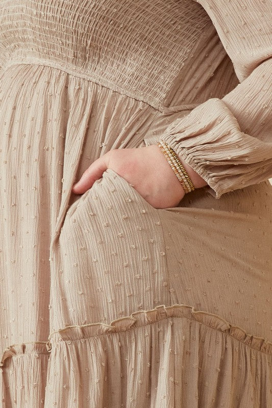 Curvy Haven Sands Midi Dress